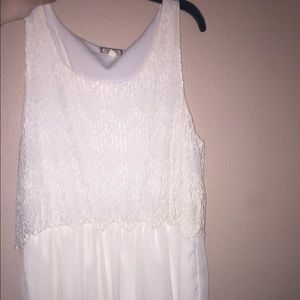 White lace dress